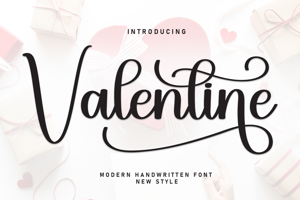 Related font Valentine