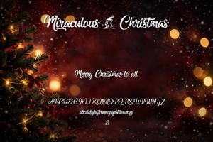 Related font Miraculous&Christmas