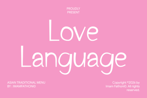 Related font Love Language