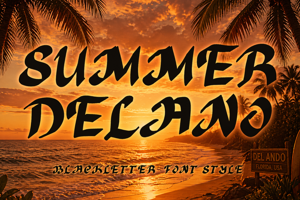 Related font Summer Delano