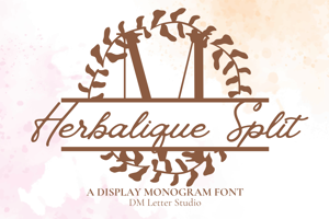 Herbalique Split Monogram
