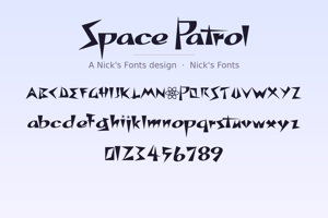 Related font Space Patrol