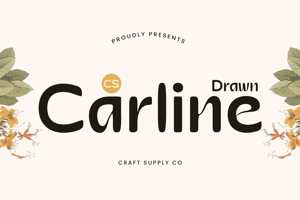 Related font CS Carline Drawn