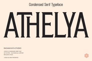 Related font Athelya