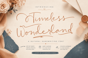 Related font Timeless Wonderland