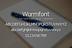 Related font Wormfont