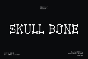 Related font Skull Bone