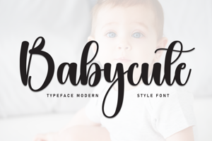 Related font Babycute