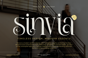 Related font Sinvia Personal Use Only