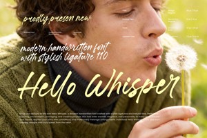 Related font Hello Whisper