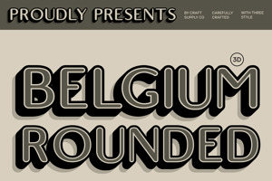 Belgium Rounded 3D