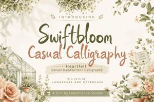 Related font Swiftbloom