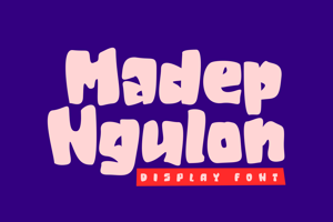 Related font Madep Ngulon