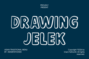 Related font Drawing Jelek