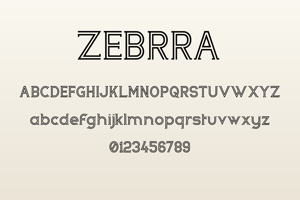 Related font Zebrra