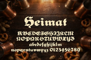 Related font Heimat