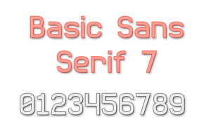 Basic Sans Serif 7