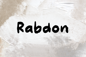Related font Rabdon