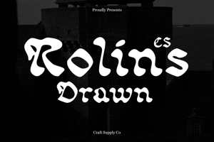 Related font CS Rolins Drawn