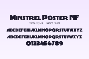 Related font Minstrel Poster NF