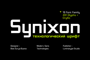 Related font Synixon