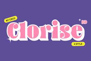 Related font Clorise 3D