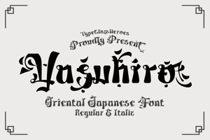 Related font Yasuhiro - Japan Font