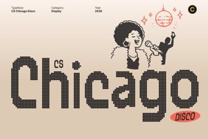 Related font CS Chicago Disco