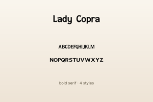 Related font Lady Copra