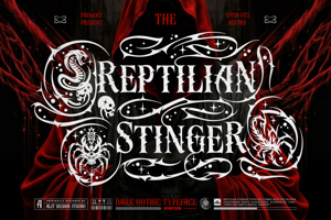 Related font Reftilian Stinger