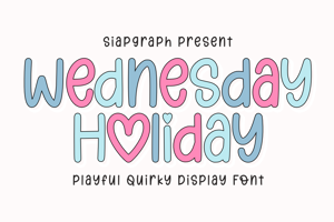 Related font Wednesday Holiday