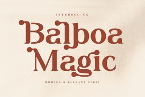 Related font Balboa Magic