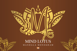 Mind Lotus Mandala Monogram