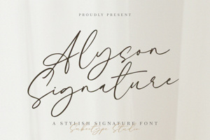 Signature Font - Alyson Signature