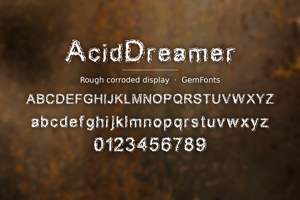 Related font AcidDreamer