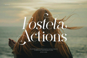 Related font Fostela Actions