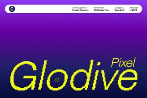 Related font CS Glodive Pixel