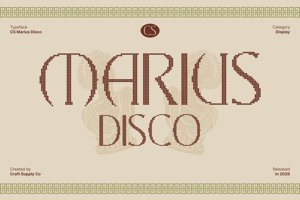 Related font CS Marius Disco