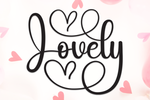 Related font Lovely