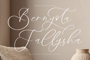 Related font Bernyota Fallysha VERSION