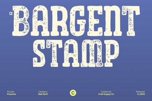 Related font CS Bargent Stamp