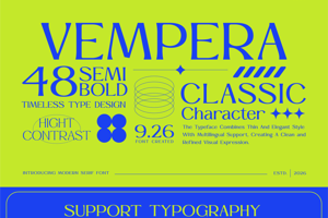 Related font Vempera Semi Bold