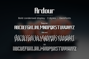 Related font Ardour