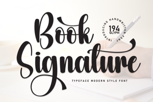 Related font Book Signature
