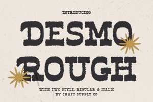Related font Desmo Rough