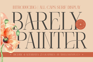 Related font Barely Painter