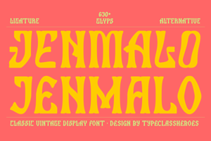 Jenmalo Display Font