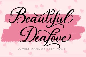 Related font Beautiful Dealove