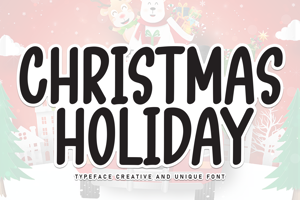 Related font Christmas Holiday