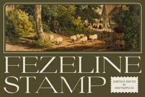 Related font Fezeline Stamp